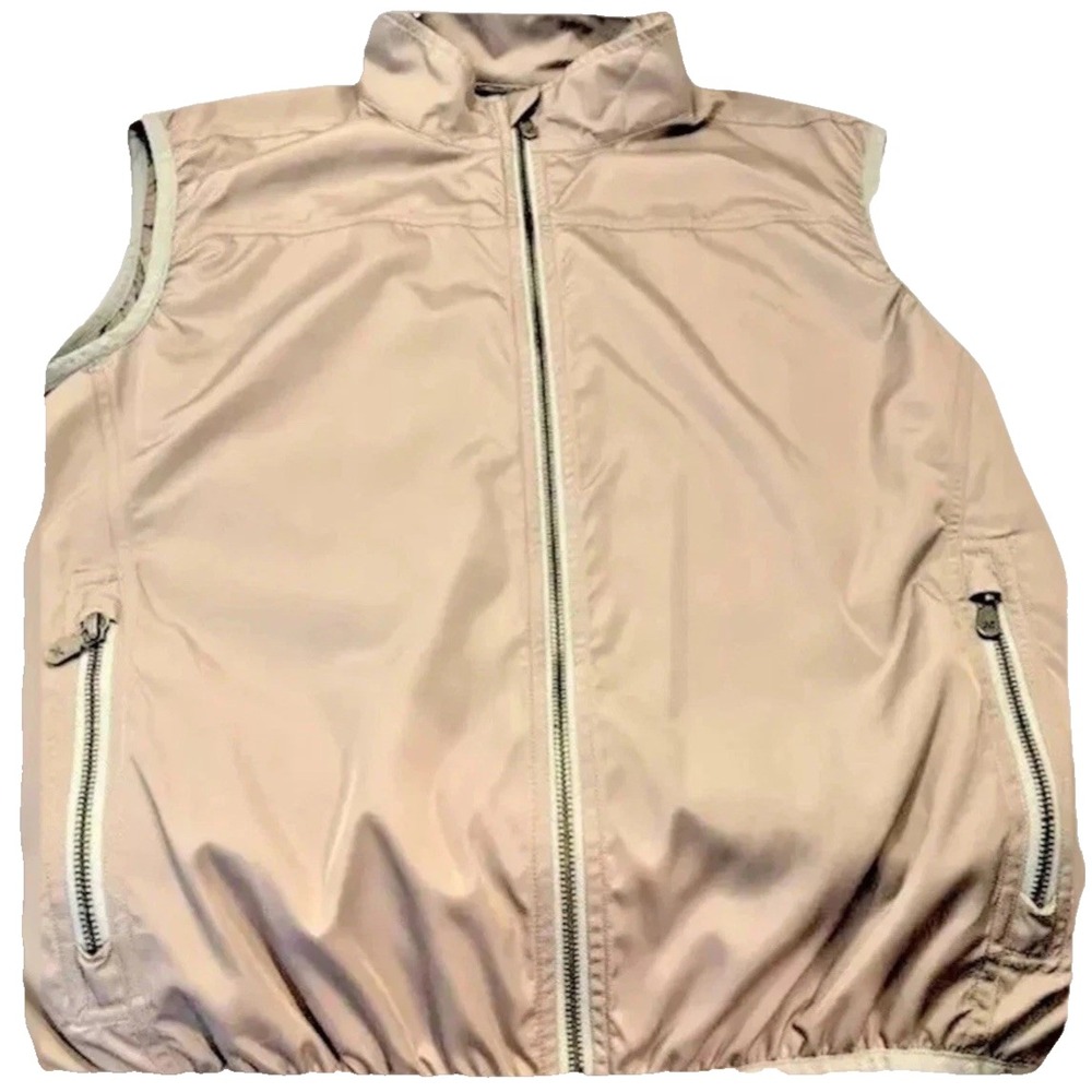 J Hilburn Golf Vest Mens Large 44 Short Lightweight Windbreaker Designer Preppy